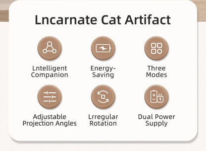 ROJECO Automatic LED Laser Cat Toy – Interactive Handheld Laser for Cats & Kittens