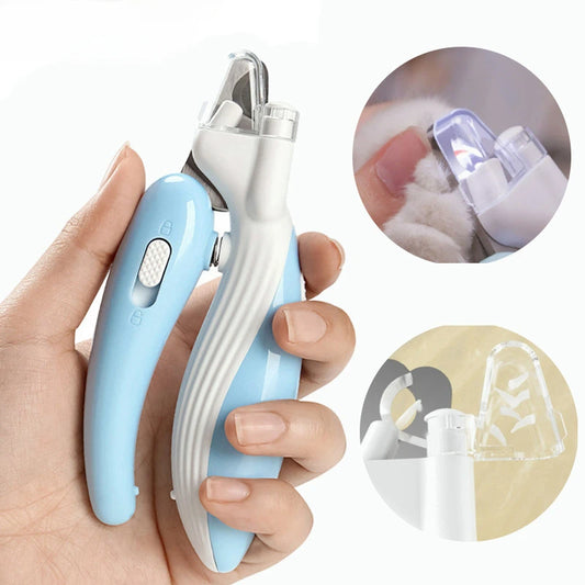 LED Pet Nail Clippers – Safe Dog & Cat Nail Trimmer with Light for Precise Cuts