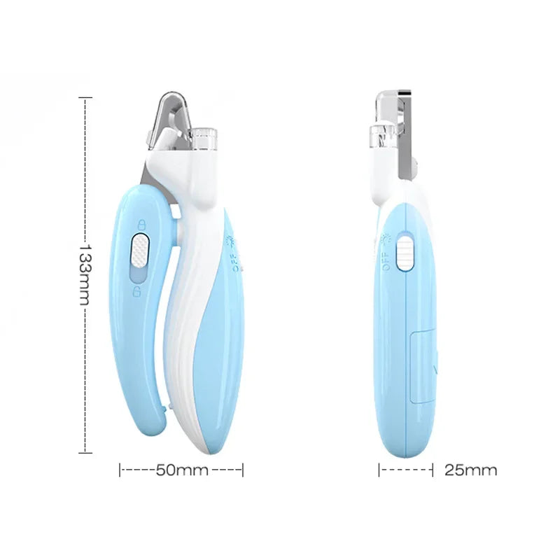 LED Pet Nail Clippers – Safe Dog & Cat Nail Trimmer with Light for Precise Cuts