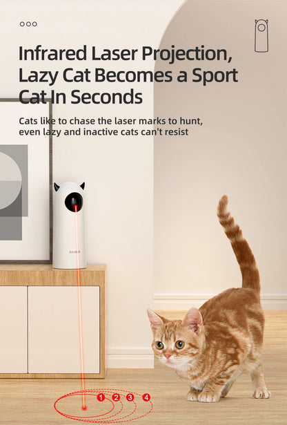 ROJECO Automatic LED Laser Cat Toy – Interactive Handheld Laser for Cats & Kittens