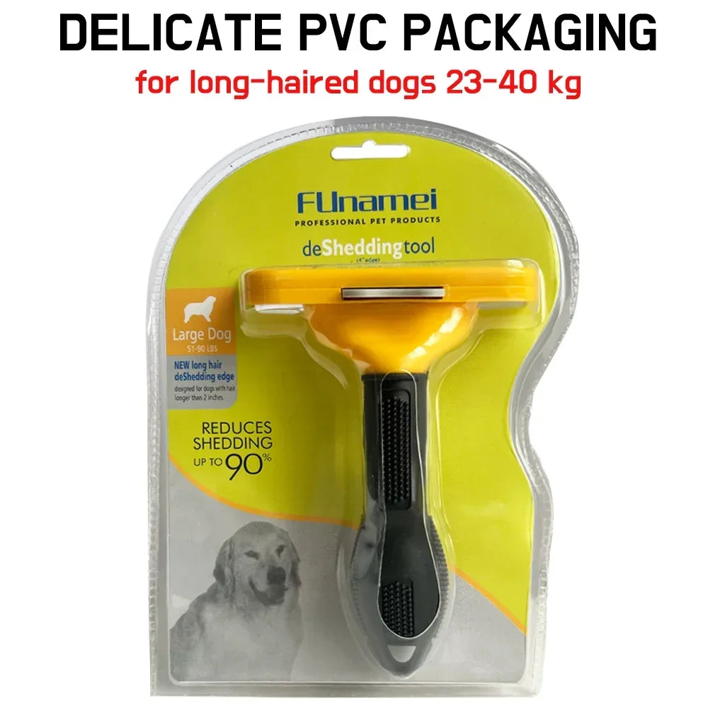 Pet Deshedding Comb Brush — For Dogs & Cats