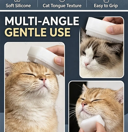 Cat Tongue Grooming Brush – Stress Relief Massage & Deshedding Comb for Cats