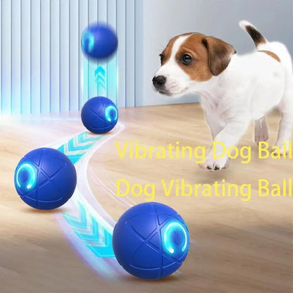 Interactive Auto-Rolling Ball Dog Toy – USB Rechargeable LED Shaky Ball for Dogs & Puppies