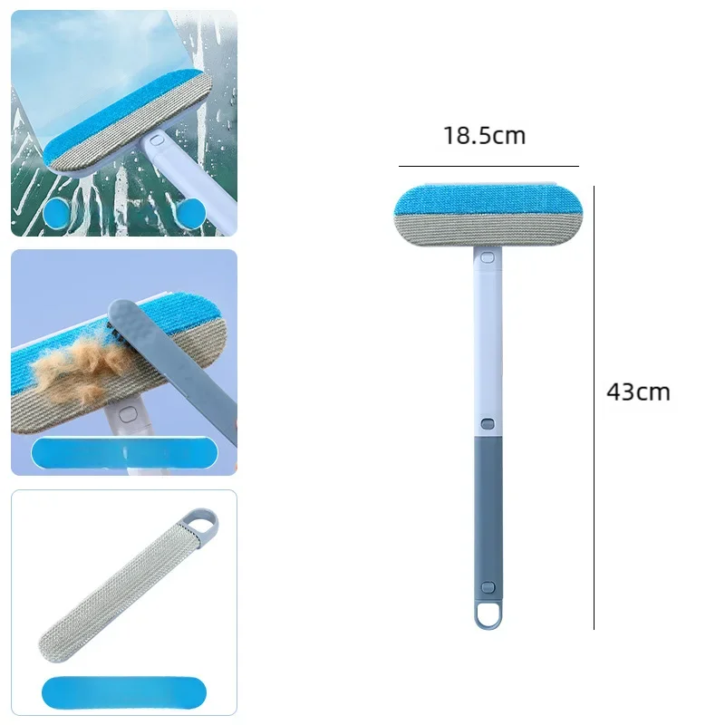 3-in-1 Pet Hair Remover Brush with Long Handle