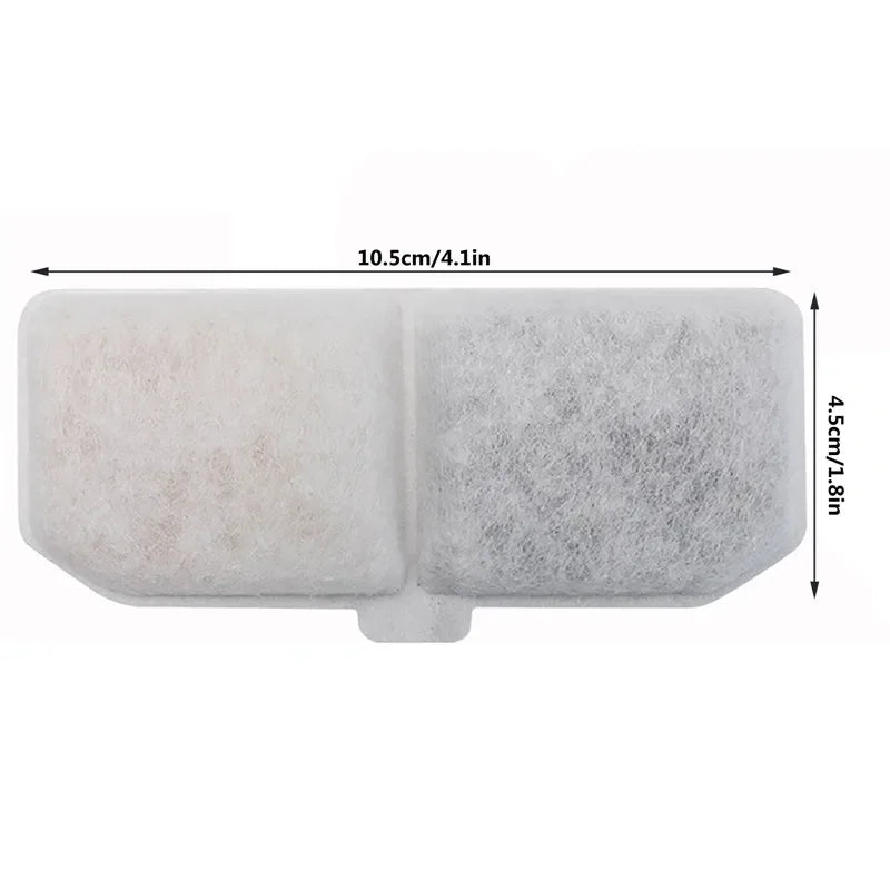Cat Water Fountain Replacement Filters — 10 Pack