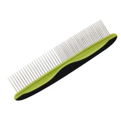 Two-Sided Pet Grooming Comb & Undercoat Rake