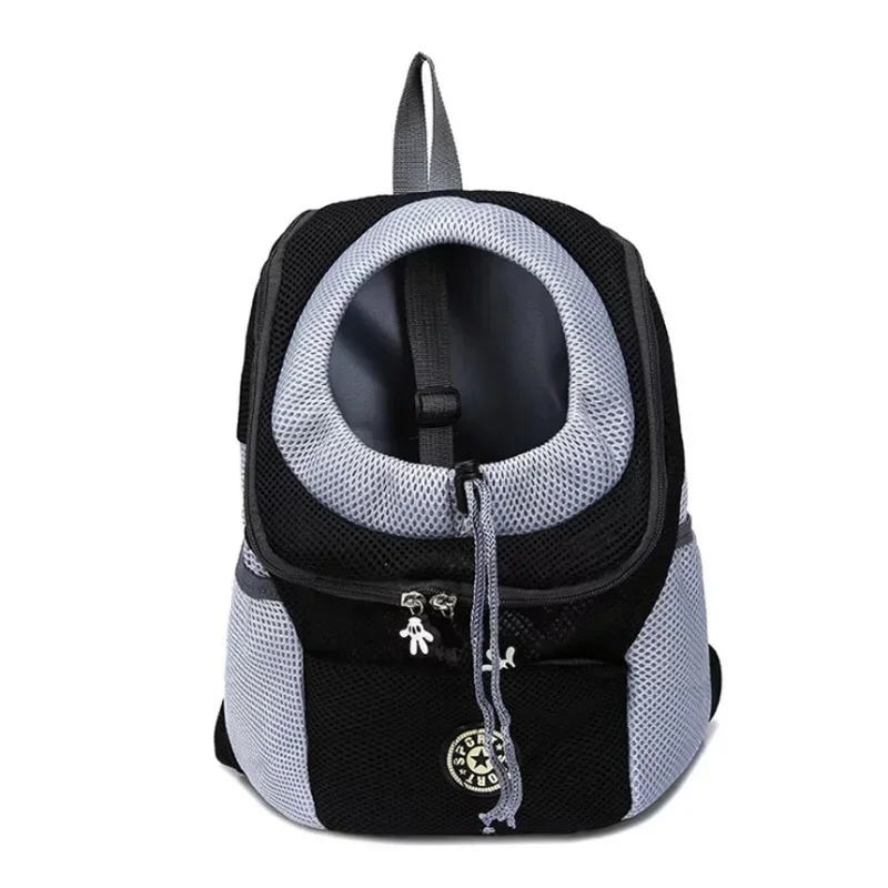 Breathable Pet Backpack Carrier – Front & Back Wear with Reflective Strips for Dogs & Cats