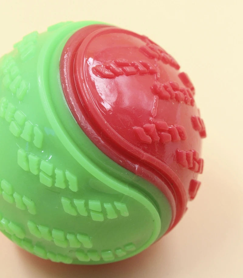 Squeaky TPR Dog Ball Toy — Teeth Cleaning & Bite Resistant