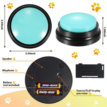 Recordable Dog Communication Button — Pet Training Buzzer