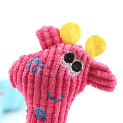 Squeaky Plush Bone Dog Toy — Puppy Teething & Molar