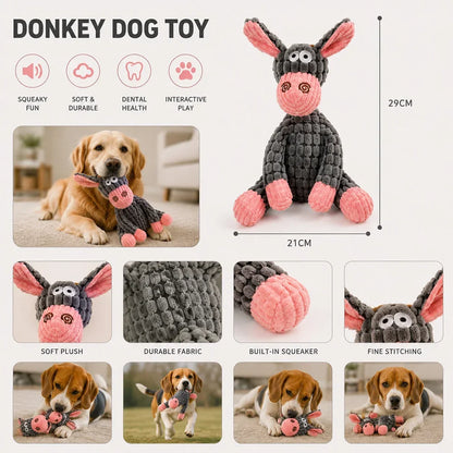 Squeaky Plush Pet Puzzle Toy — Chew-Resistant for Cats & Dogs