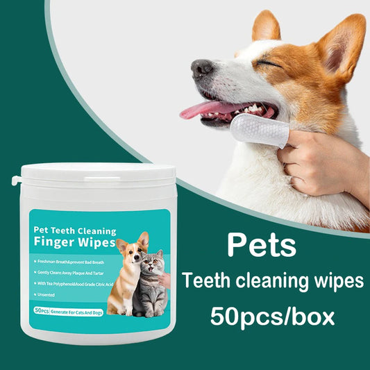 Pet Dental Finger Wipes