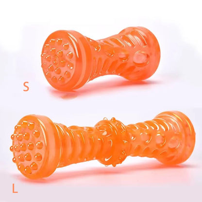 TPR Squeaky Dog Bone Teething Stick
