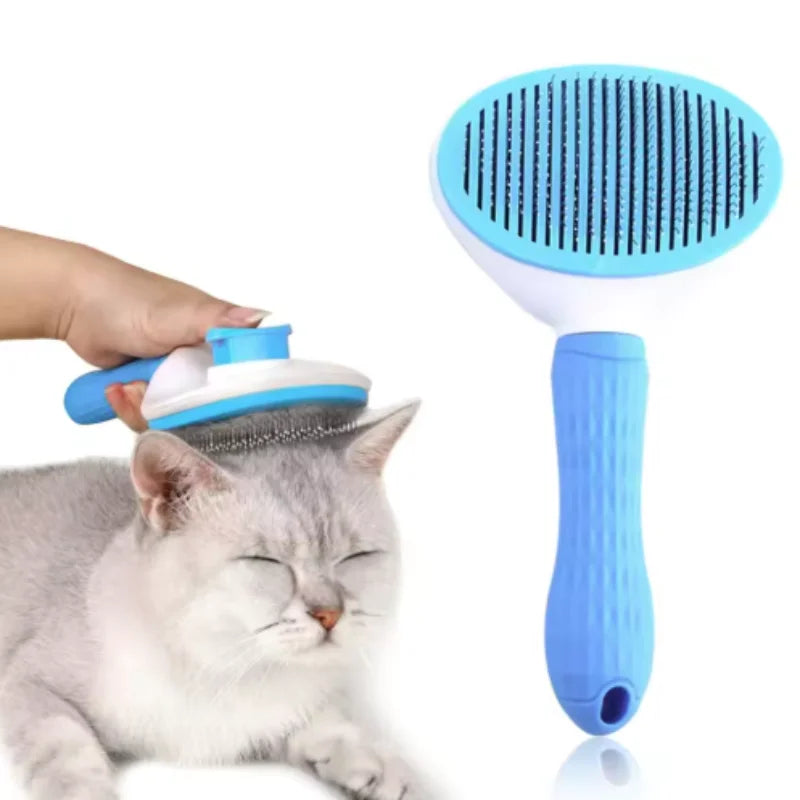 Pet Dog Brush Cat Comb Self Cleaning Pet Hair Remover For Dogs Cats Grooming Tools Pets Dematting Comb Pet Grooming Accessories