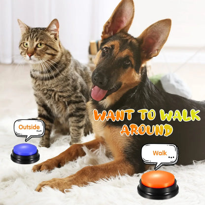 Recordable Dog Communication Button — Pet Training Buzzer