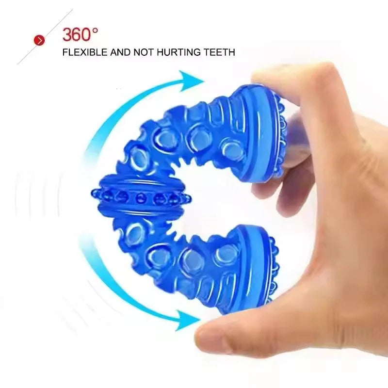 TPR Squeaky Dog Bone Teething Stick