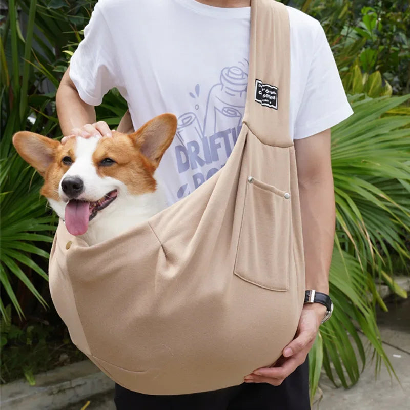 Pet Crossbody Sling Carrier Bag – Portable Shoulder Bag for Small Dogs & Cats