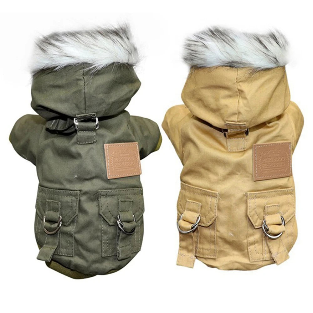 Winter Puppy Pet Dog Coat for Small Medium Dogs Thicken Warm Chihuahua Yorkies Hoodie Pets Jacket Clothing