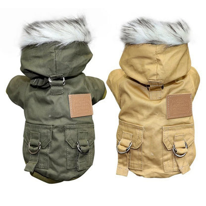 Winter Puppy Pet Dog Coat for Small Medium Dogs Thicken Warm Chihuahua Yorkies Hoodie Pets Jacket Clothing