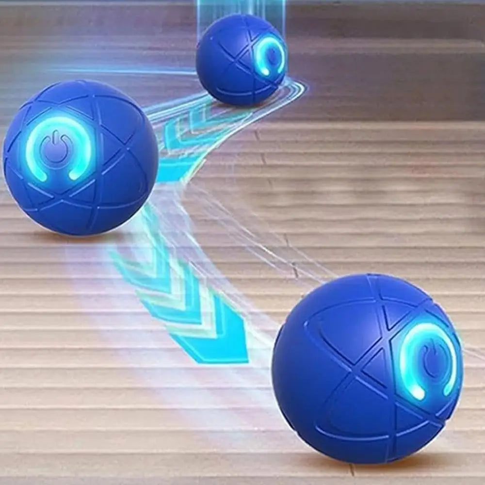 Interactive Auto-Rolling Ball Dog Toy – USB Rechargeable LED Shaky Ball for Dogs & Puppies
