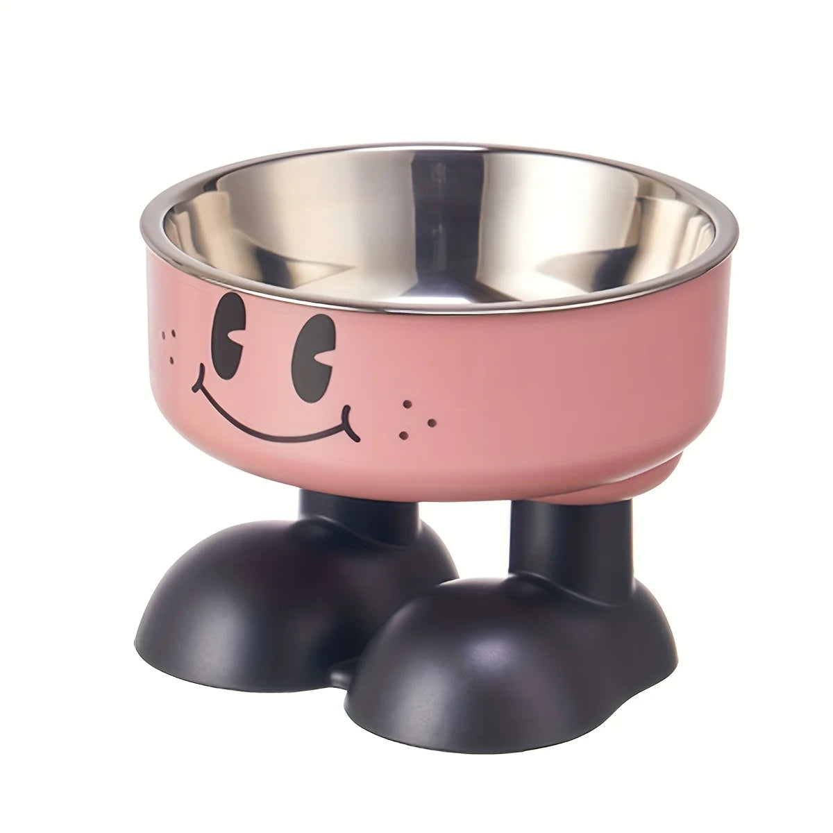 Cartoon Bigfoot Pet Bowl – Elevated Stainless Steel Food & Water Bowl for Cats & Dogs