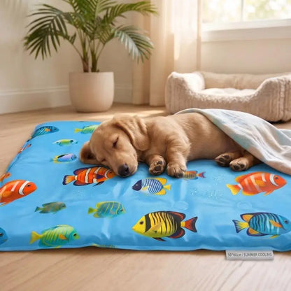 Pet Cooling Ice Mat For Dogs Cats Summer Non Toxic Self Cooling Pad For Indoor Outdoor Use