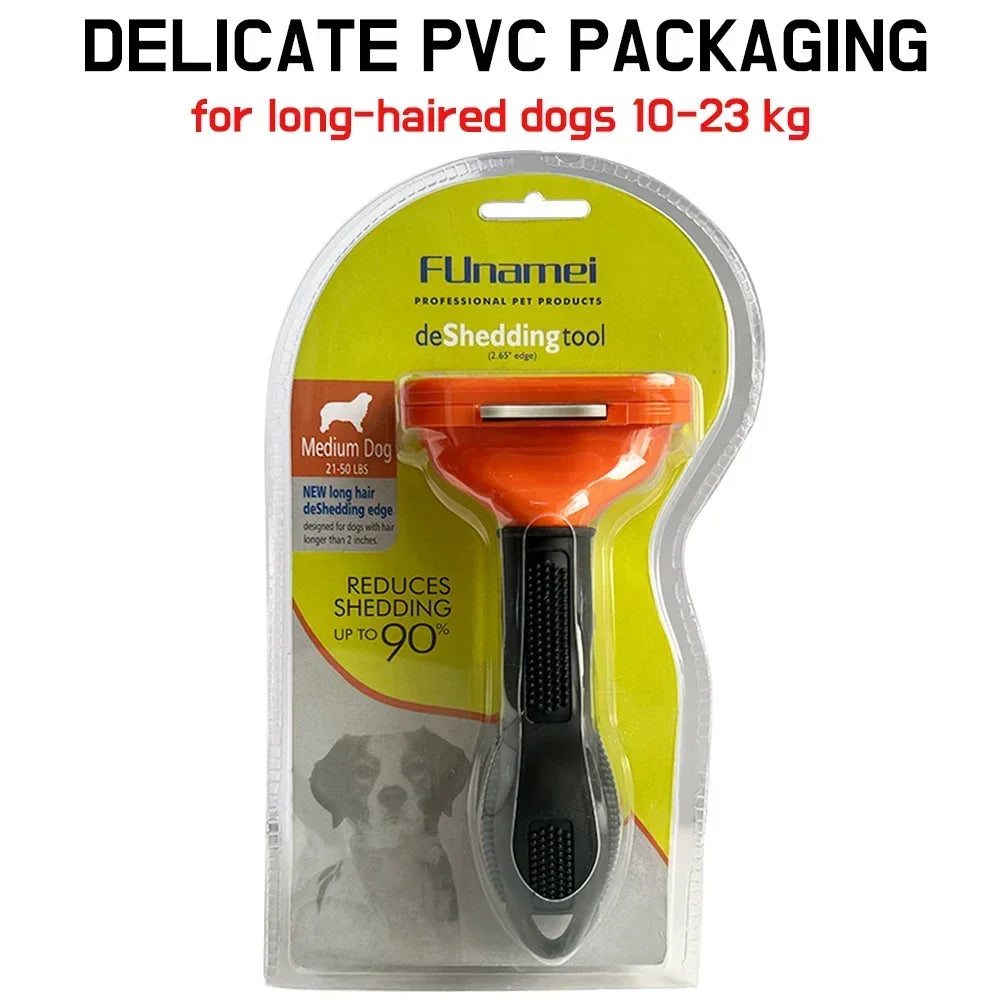 Pet Deshedding Comb Brush — For Dogs & Cats
