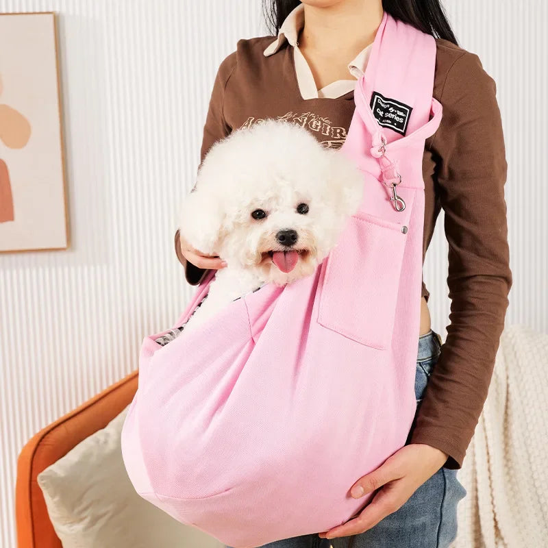 Pet Crossbody Sling Carrier Bag – Portable Shoulder Bag for Small Dogs & Cats