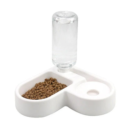Gravity Pet Feeder Bowl — 500ml Auto Refill for Dogs & Cats