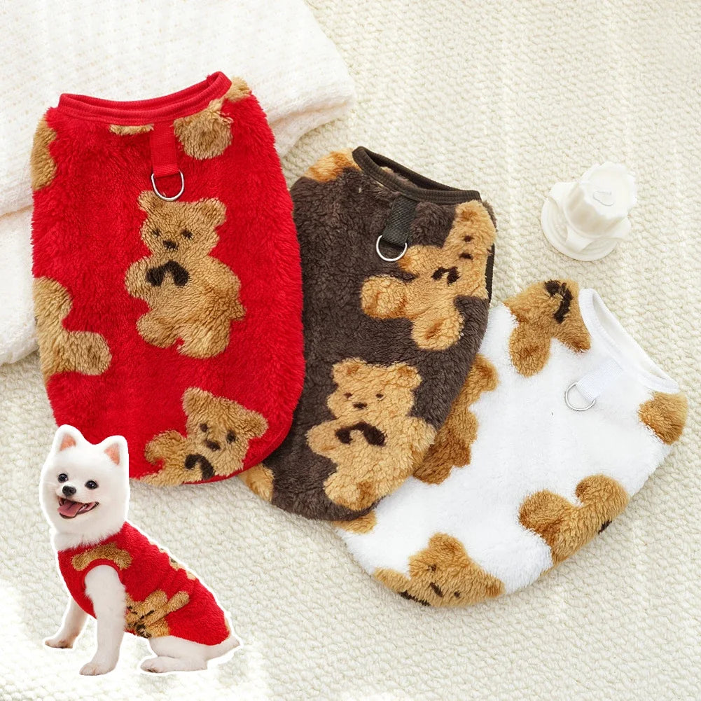 Flannel Pet Pajamas & Warm Vest Coat — For Dogs & Cats