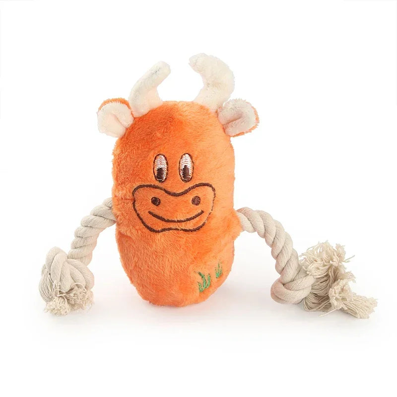 Squeaky Plush Dog Chew Toy for All Breeds