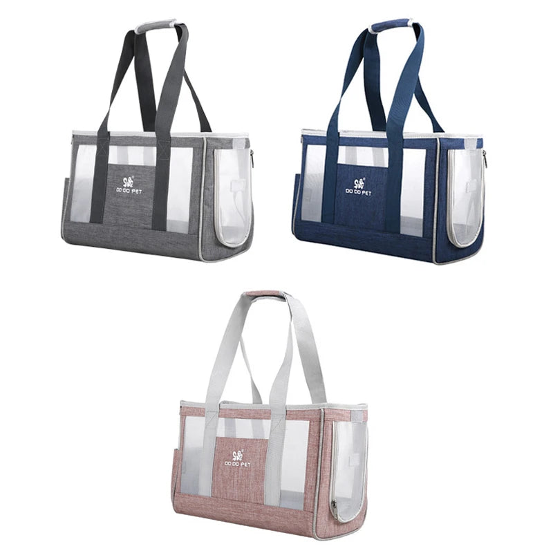 Portable Cat Carrier Bag — Breathable Travel Shoulder Bag