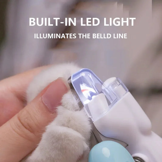 LED Pet Nail Clippers – Safe Dog & Cat Nail Trimmer with Light for Precise Cuts