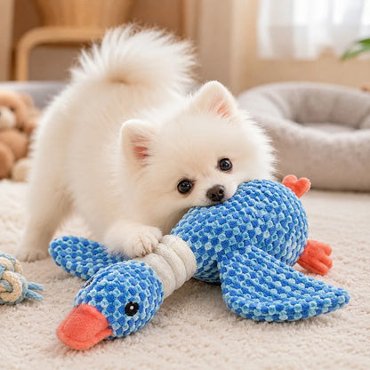 Squeaky Plush Pet Puzzle Toy — Chew-Resistant for Cats & Dogs