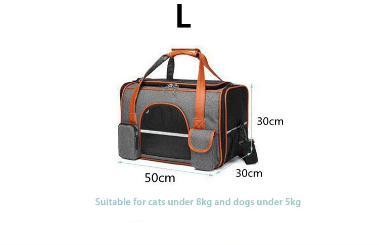 Anti-Collapse Pet Carrier Bag – Travel Handbag for Cats, Puppies & Small Pets