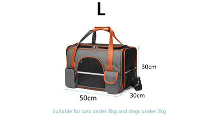 Anti-Collapse Pet Carrier Bag – Travel Handbag for Cats, Puppies & Small Pets
