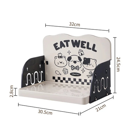Elevated Pet Bowl Stand – Raised Feeding Station with Anti-Slip Base for Cats & Dogs