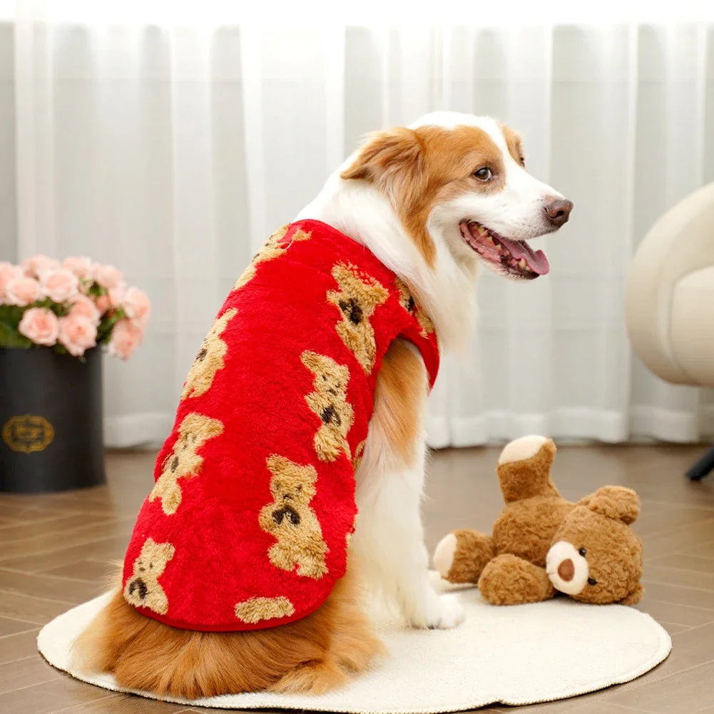 Flannel Pet Pajamas & Warm Vest Coat — For Dogs & Cats