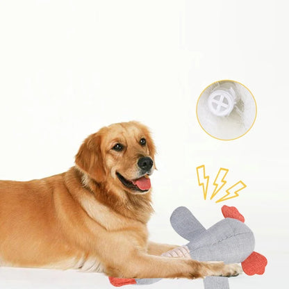 Squeaky Plush Bone Dog Toy — Puppy Teething & Molar