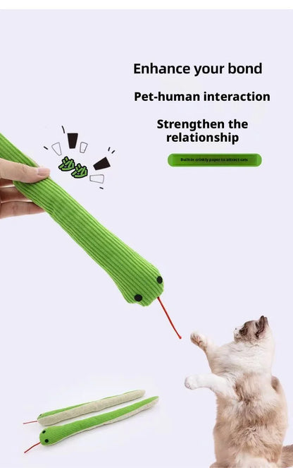 Snake Plush Chew Toy — Bite-Resistant & Teeth-Cleaning