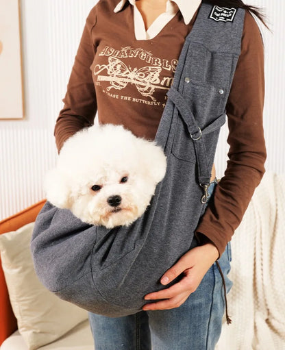 Pet Crossbody Sling Carrier Bag – Portable Shoulder Bag for Small Dogs & Cats