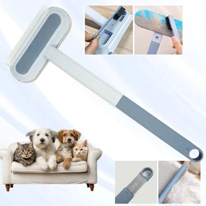 3-in-1 Pet Hair Remover Brush with Long Handle