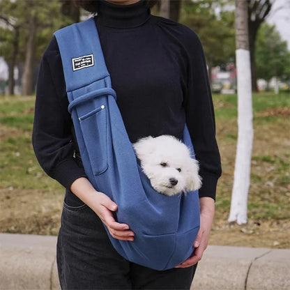 Pet Crossbody Sling Carrier Bag – Portable Shoulder Bag for Small Dogs & Cats