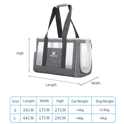 Portable Cat Carrier Bag — Breathable Travel Shoulder Bag
