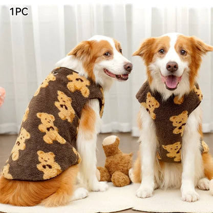 Flannel Pet Pajamas & Warm Vest Coat — For Dogs & Cats