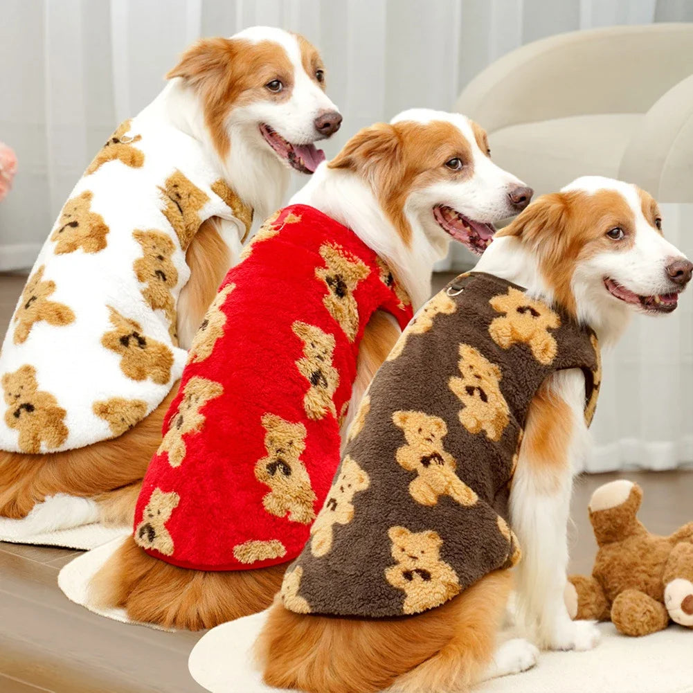 Flannel Pet Pajamas & Warm Vest Coat — For Dogs & Cats