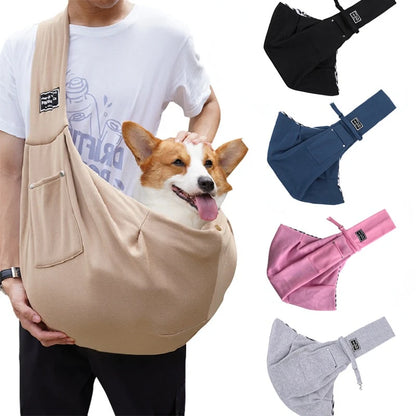 Pet Crossbody Sling Carrier Bag – Portable Shoulder Bag for Small Dogs & Cats