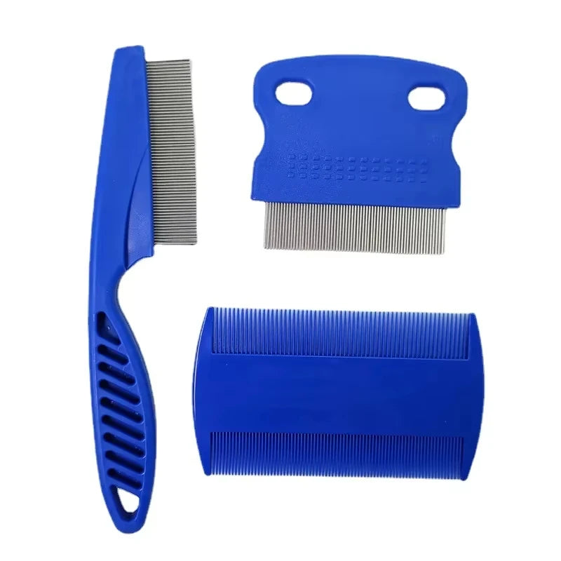 Pet Grooming Comb Set – Dematting, Flea & Detangling Combs for Dogs & Cats