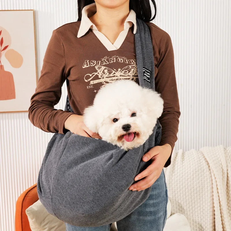 Pet Crossbody Sling Carrier Bag – Portable Shoulder Bag for Small Dogs & Cats