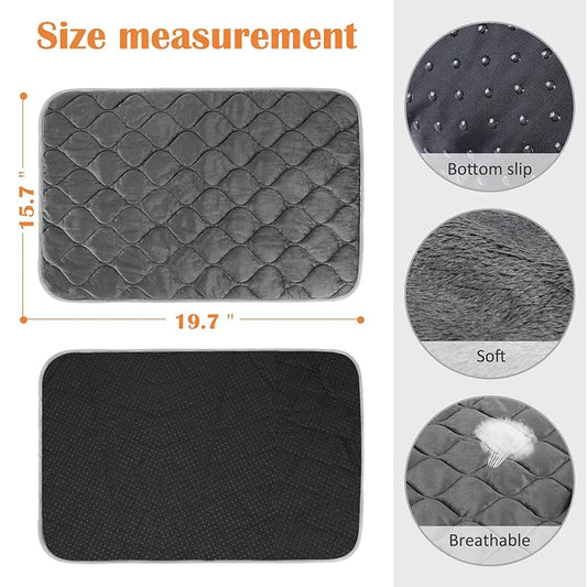 Warm Thermal Pet Bed Mat — Anti-Slip Fleece Cushion